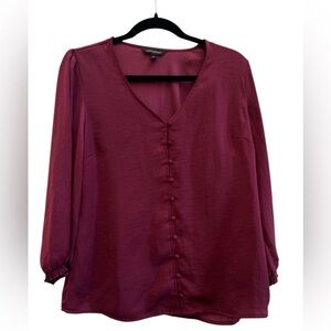 Banana Republic Burgundy Blouse